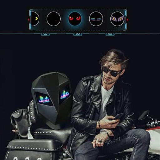 Limited edition- LED Eye Knight Backpack Light Rider Beam Motorcycle Bluetooth Control Laptop Smart Display DIY Bag